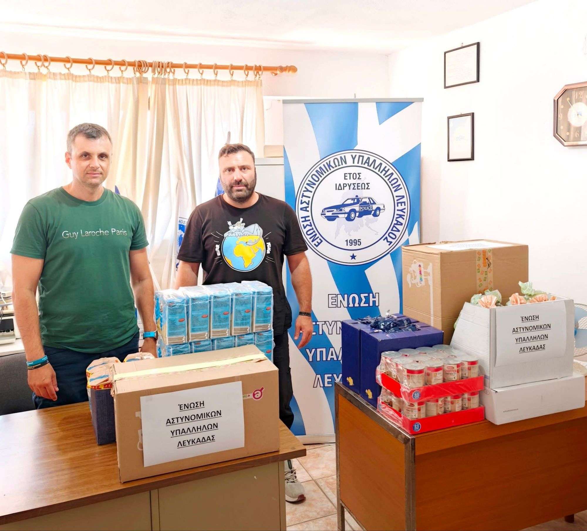 Συγκέντρωση ανθρωπιστικής βοήθειας από την Ένωση Αστυνομικών Υπαλλήλων Λευκάδα