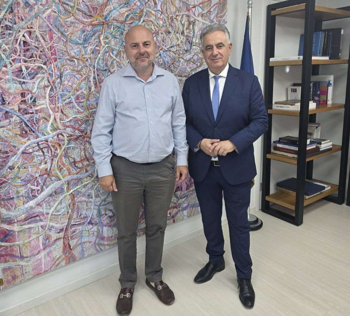 Θανάσης Καββαδάς: Έργα 7.000.000€ στη Λευκάδα χρηματοδοτούνται από το Ταμείο Ανάκαμψης και υλοποιούνται από το ΤΕΕ-Συνάντηση με τον Πρόεδρο του ΤΕΕ, Γιώργο Στασινό