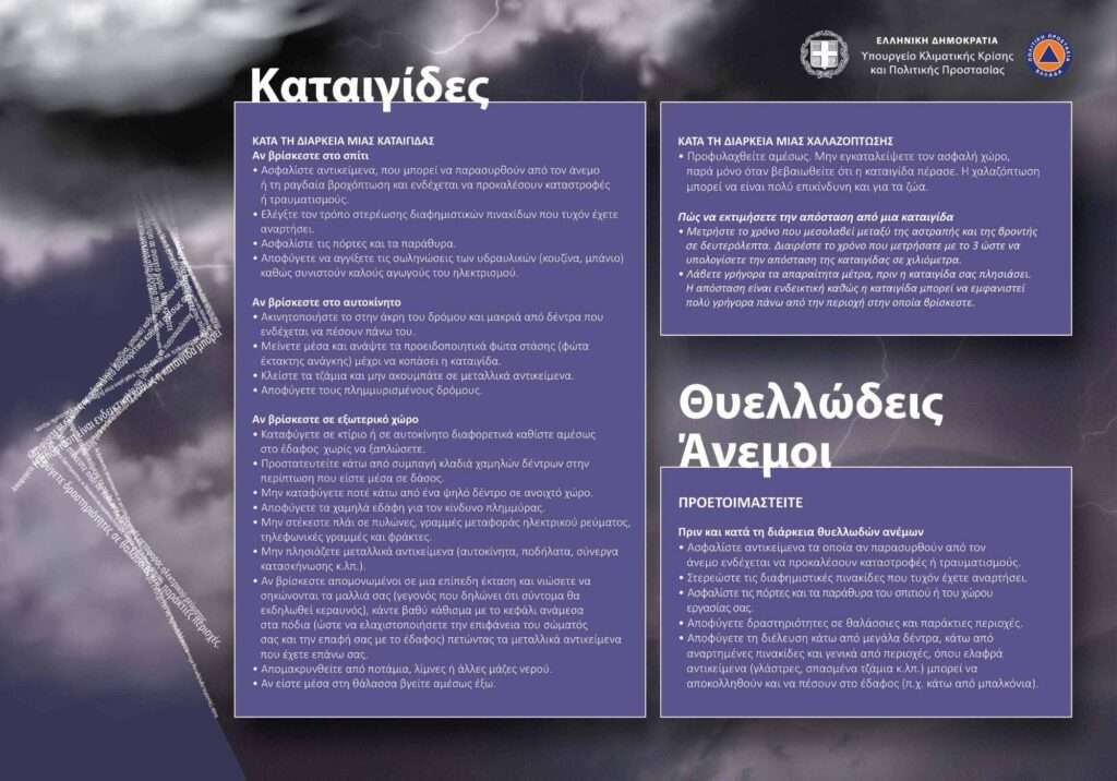 Επιδείνωση του καιρού με ισχυρές βροχές και καταιγίδες