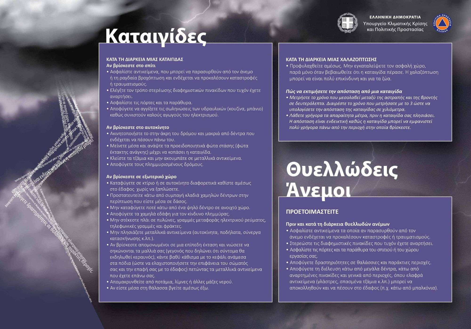 Επιδείνωση του καιρού με ισχυρές βροχές και καταιγίδες