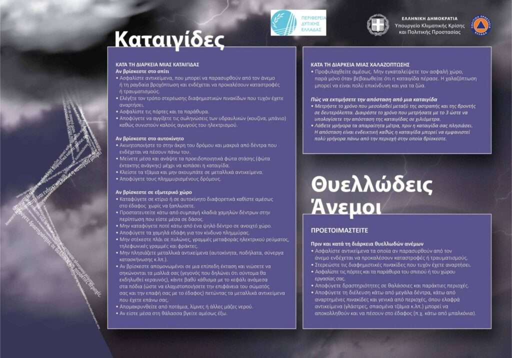 Επιδείνωση του καιρού με ισχυρές βροχές και καταιγίδες