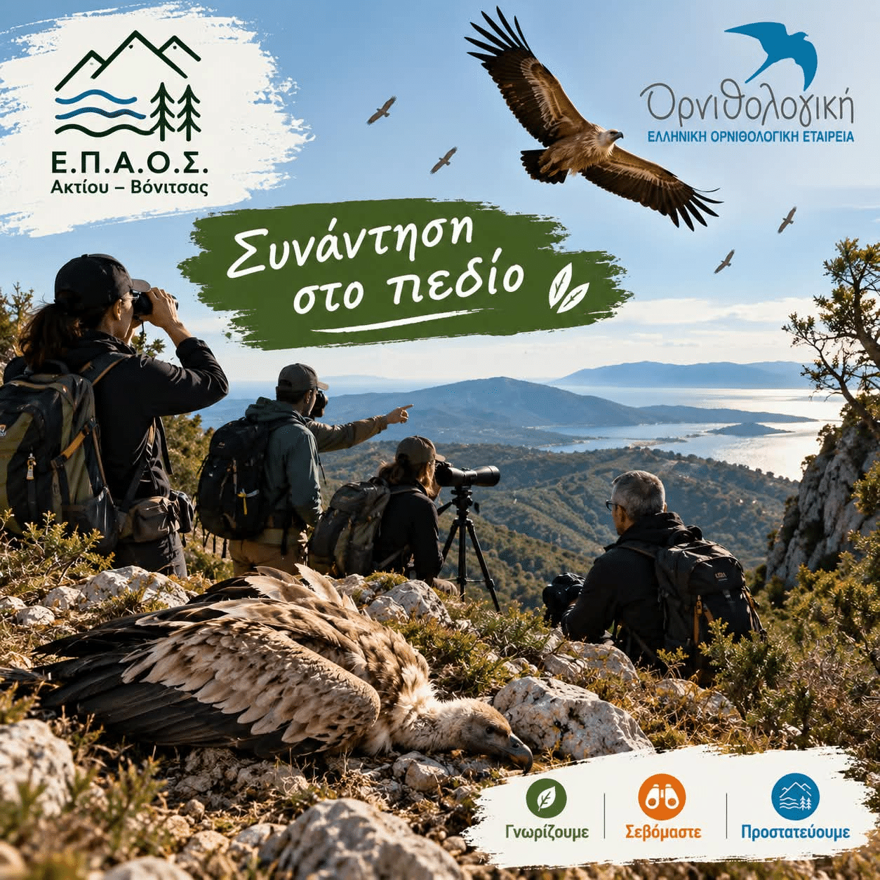 Συνάντηση του Ε.Π.Α.Ο.Σ. Ακτίου Βόνιτσας με εκπρόσωπο της Ελληνικής Ορνιθολογικής Εταιρείας